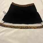 Ecote Animal Print Mini Skirt - Black and Brown size 2 Photo 4