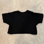 Joah Brown  Black Cropped T-Shirt Photo 1