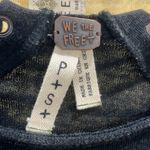 We The Free  Long Sleeve Tee w Back Lacing Washed Black-Small Photo 3