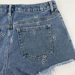 PacSun  28 High Rise Festival Cut‎ Off Denim Shorts Butterfly Embroidered Cotton Photo 8