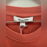 NWT Sporty & Rich sweatshirt Serif Logo Soft Crewneck Pink Size M Photo 6