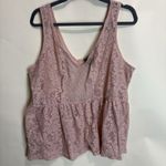 Torrid Blush Pink Lace Babydoll Tank Top Sz 2 (18/20) Cottage Coquette Romantic Photo 3