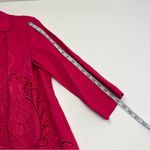 Chico's Chico’s Cutwork 100% Linen Blazer Pink Laser Cut Jacket Size 1 US Size M / 8 NEW Photo 8