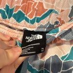 The North Face Women's Athletic Shorts - Teal, Orange, Cream Mountain Pattern Photo 1