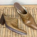 Frye Leather Studded Western Style Heeled Mule Size 7.5 Photo 0