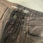 Old Navy NWT Size 10 Black Metallic Sparkle OG Straight Hight Rise Stretch Pants Photo 6