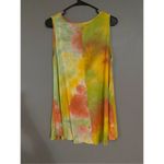 JollieLovin Tie Dye Sleeveless Tank Top Size Medium Yellow Photo 1