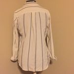 Sanctuary ❤️  white flannel button down with stripes ❤️ Photo 2