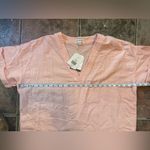 Wonderly  Gauze Cotton V Neck Dress Cover Up Beach Resort Wear Peach XL Photo 2