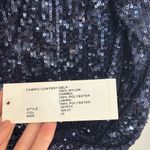 NWT TERI JON Rickie Freeman Sequin Sheath Gown in Navy Photo 5