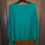 Halogen  Wool Blend Balloon Sleeve Sweater Size M Kelly Green Photo 2