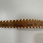 Vintage Beaded Leather Belt SW Wamph Alaska Western Brown Leather Belt Size 28 Photo 10