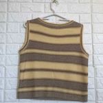 St. John Sport maize yellow striped Wool knit sweater sleeveless top women’s S Photo 5