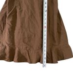 Love Tree  Casual Brown Linen Asymmetrical Mini‎ Sundress Large Boho Minimalist Photo 2