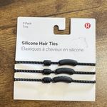 Lululemon  athletica Black Silicone Hair Ties Photo 0
