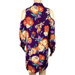 Everly Womens Dress Retro Floral Cold Shoulder Choker Collar Keyhole Small Photo 5