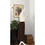 Le Suit Vintage Brown Skirt For Women Size 14 Lined Zipper Back Photo 4