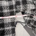 Tweed Plaid Button Down Shirt 2X Black Photo 5