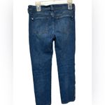 Pilcro  Slim Boyfriend Crop Jeans Embroidered Side Stripe Photo 1