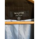 Vintage Larry Levine Pinstripe Blazer Jacket Womens 10 Brown Photo 4