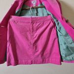 Lilly Pulitzer  White Label Pink Corduroy Blazer‎ Skirt Set 2 Piece Size 2 Photo 2
