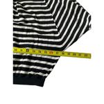 Michael Kors  Striped Black & Cream Scoop Neck Shirt Size S | 5-17 Photo 3