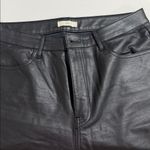 tgla Black Wide Leg Faux Leather Cargo Pants EUC Size XL Photo 2