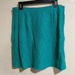 Brooks Brothers Brook Brother teal blue lace skirt Photo 2
