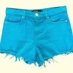 Hudson Jeans Hudson Turquoise Blue Gemma Cut-Off Jean Shorts Size 26 Photo 0