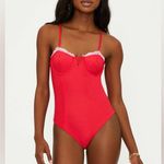 Beach Riot Scarlet One Piece Holly Jolly, Size Medium, $178 Photo 3