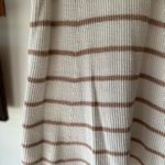 Splendid White and Brown Boxy Tank Top Photo 2