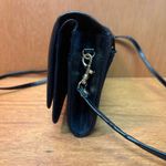 VTG Buxton Black Leather Velvet Touch Cowhide Wallet/Crossbody Bag Photo 3