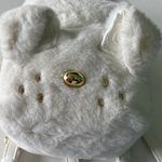 Betsey Johnson  White Furry dog Backpack Photo 3