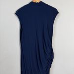 Adrianna Papell NWT  Cowl Neck Draped Maxi Dress Women's 16W Navy Gown Sparkly Photo 11
