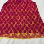 Anthropologie  Lace Boho Neon Top size xs‎ Photo 5