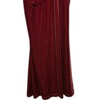 Revelry Gwen‎ Velvet Bridesmaid Maxi Dress Burgundy #610 Formal Womens Size 10 Purple Photo 4