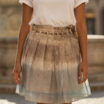 Brunello Cucinelli Gunex  ombre 100% silk mini skirt Photo 0