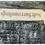 Soft Surroundings  Long  Oversized Heather Gray Open Front Pockets SZ L Photo 7