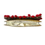 Betsey Johnson  Betseyville Playa de Betsey Studded Straw Pom-Pom Clutch Bag Photo 9