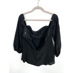 Theory  silk off the shoulder top‎ built in bra women’s size 00 Photo 7