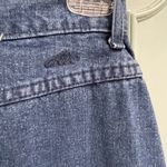 Vintage 70s 80s Chic High Rise Denim Skirt Size 0 25" Waist Midi Made in USA Blue Photo 3