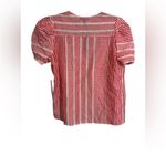 AQUA  Striped V Neck Top Photo 1
