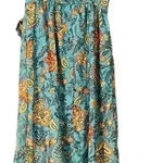 Band of the Free Boho Floral Maxi Dress Turquoise Summer Beach Vacation‎ E11 Blue Photo 0