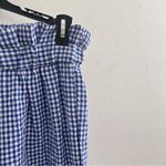 Anthropologie  Joie Blue Gingham Wide-Leg Pants Photo 2