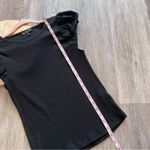 J.Crew  vintage ribbed tshirt w/‎ cotton poplin puff sleeves Photo 3