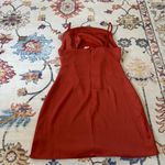 Urban Outfitters Mallory Rust Satin Silky Cowl Neck Mini Dress Medium Photo 5