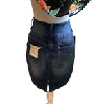 Angel Kiss  Los Angels Blue Denim Jean High Rise Stretch Skirt Brand New Photo 1