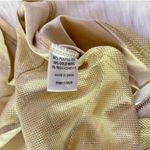 Revolve Superdown Kristin Crop Top Gold Crystal Heart Cutout Size XS Gold Wire Photo 8