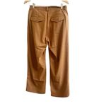 Knot Sisters Cropped Trousers Brown Pinstripe Size Medium High Rise NWT Boutique Photo 1