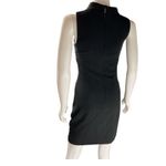 Belle Badgley Mischka Black Sleeveless Choker Neck V-Neck Party Cocktail Dress Photo 3